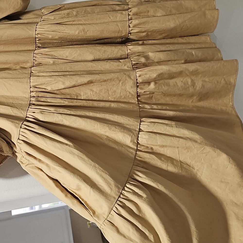 Zara Puff Button-Down Mini Dress Size‎ M - Picture 6 of 10